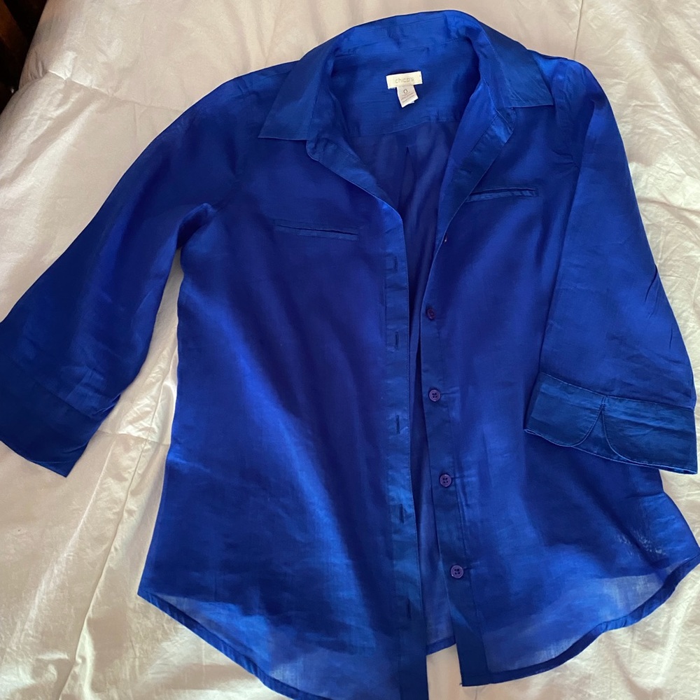 Sheer Blouse with matching cami.